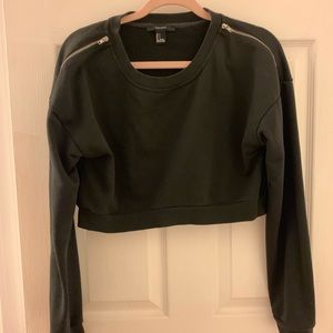 Long Sleeve Sweater Crop Top